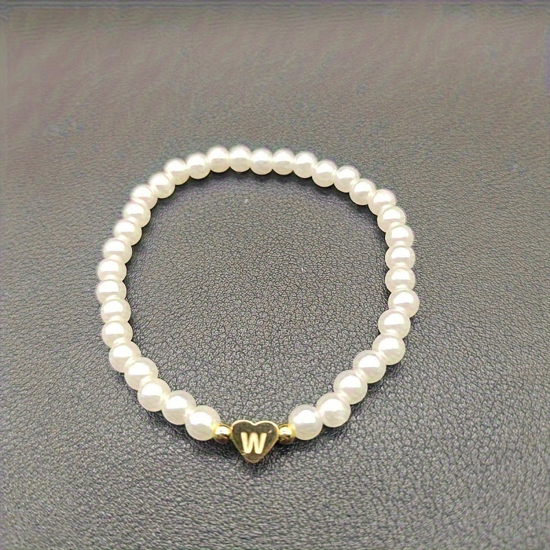 A-Z Heart Initial Bracelet