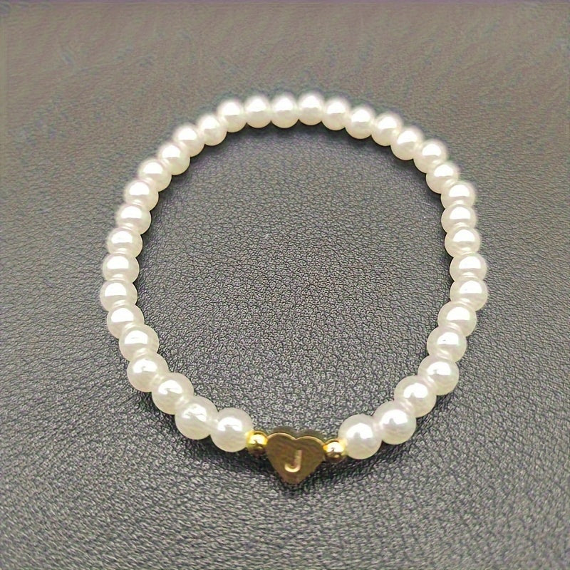 A-Z Heart Initial Bracelet