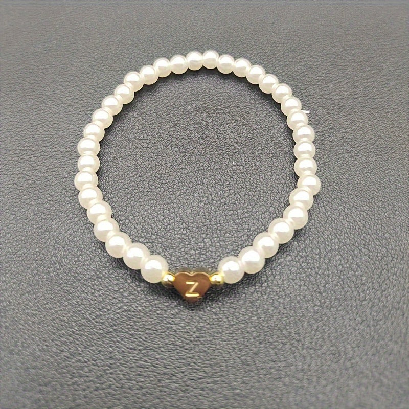 A-Z Heart Initial Bracelet