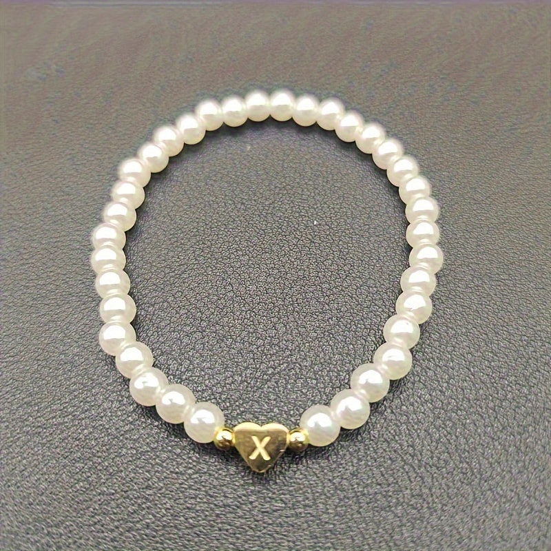 A-Z Heart Initial Bracelet